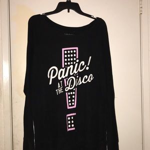 Oversized OFFICIAL P!ATD MERCH Long-Sleeve Shirt